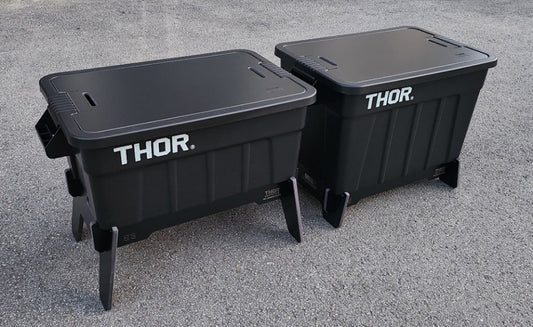 【公式】THOR コンテナ ボックス用 BLACK 天板 スタンド サイドテーブル
