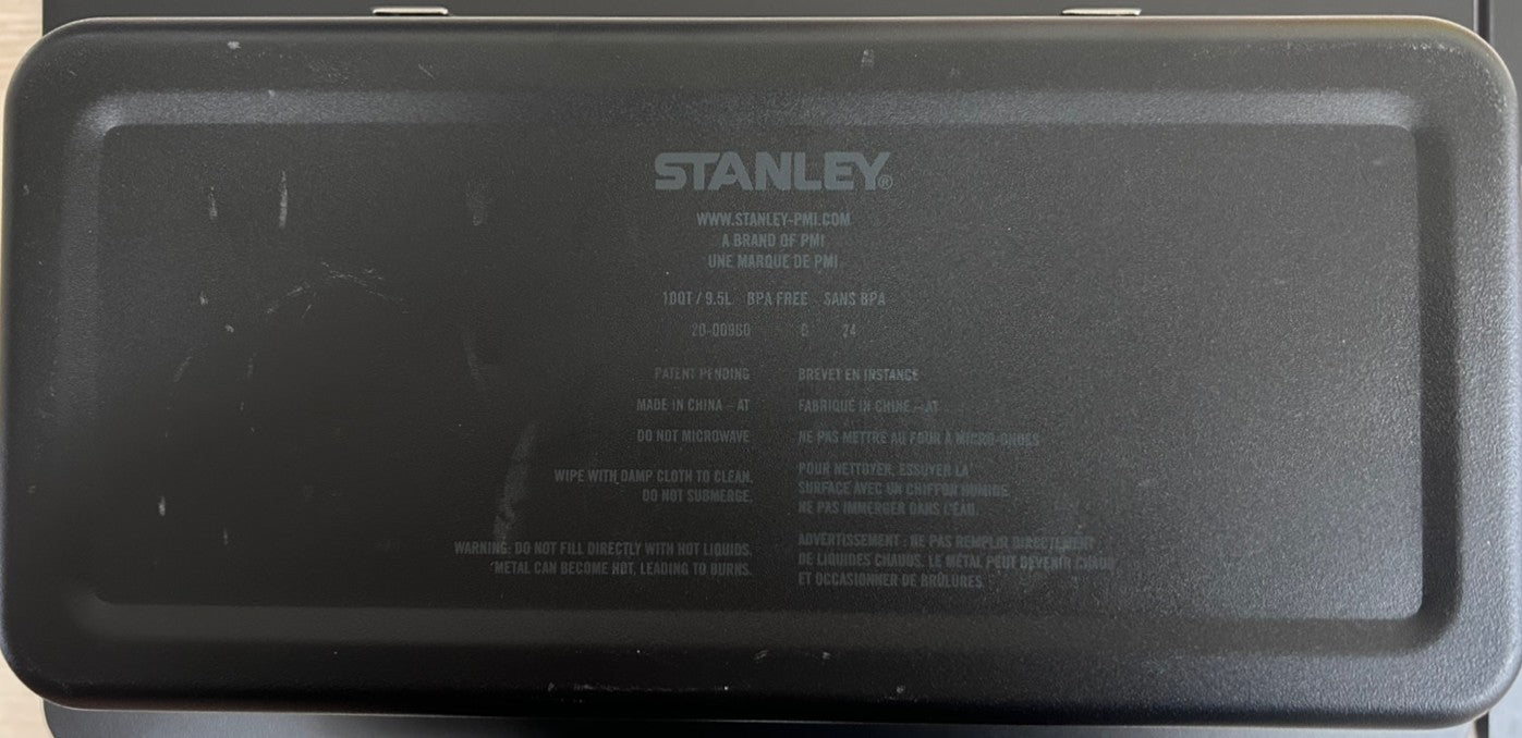 【SET商品】スタンレーランチボックス マットブラック(黒 Black) + ウッド天板セット Stanley Lunchbox 9.4L用カスタム